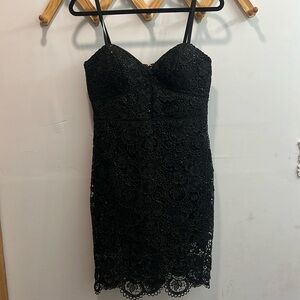 Bebe Black Lace dress Size M